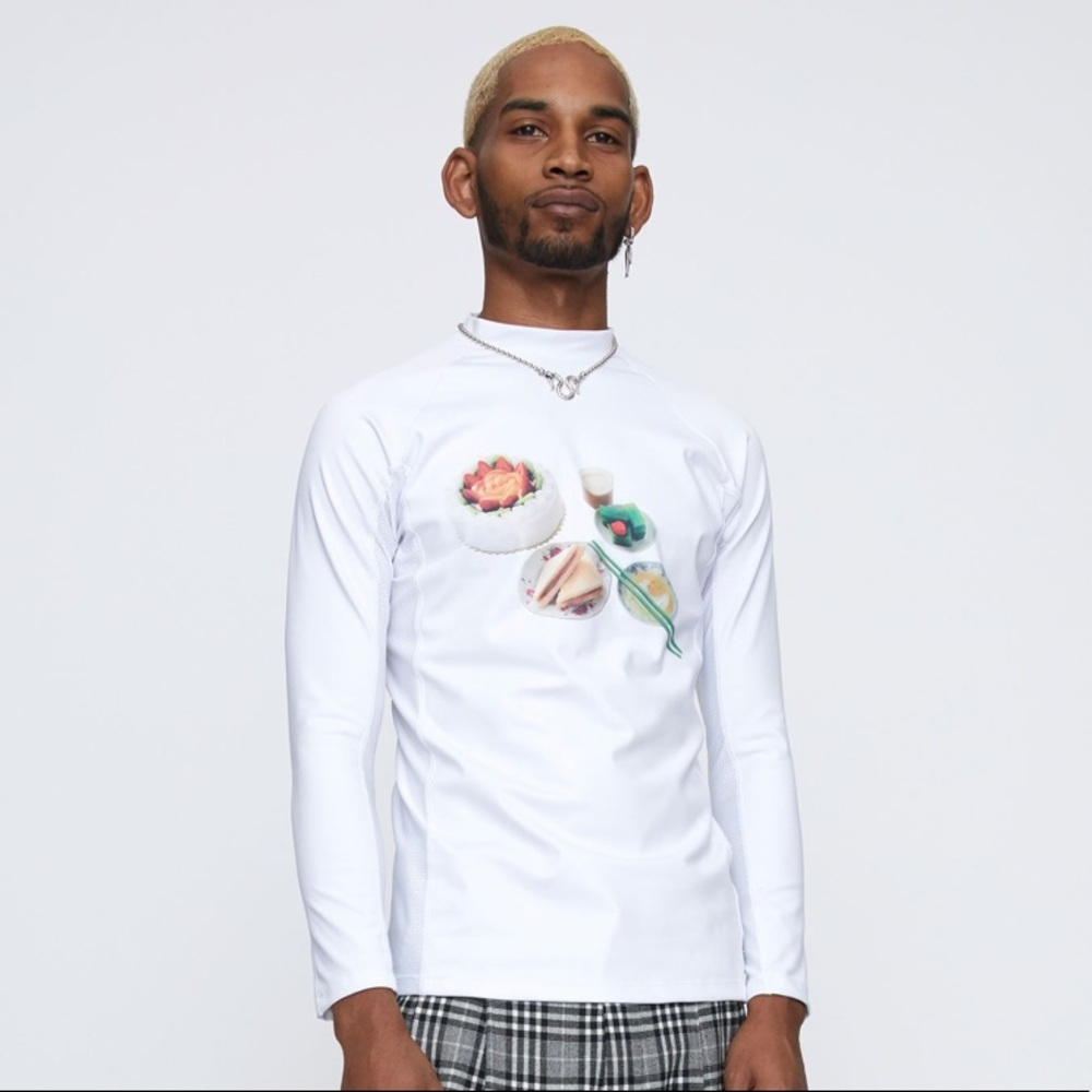 GOODFIGHT Savage Gardener White Rash Guard